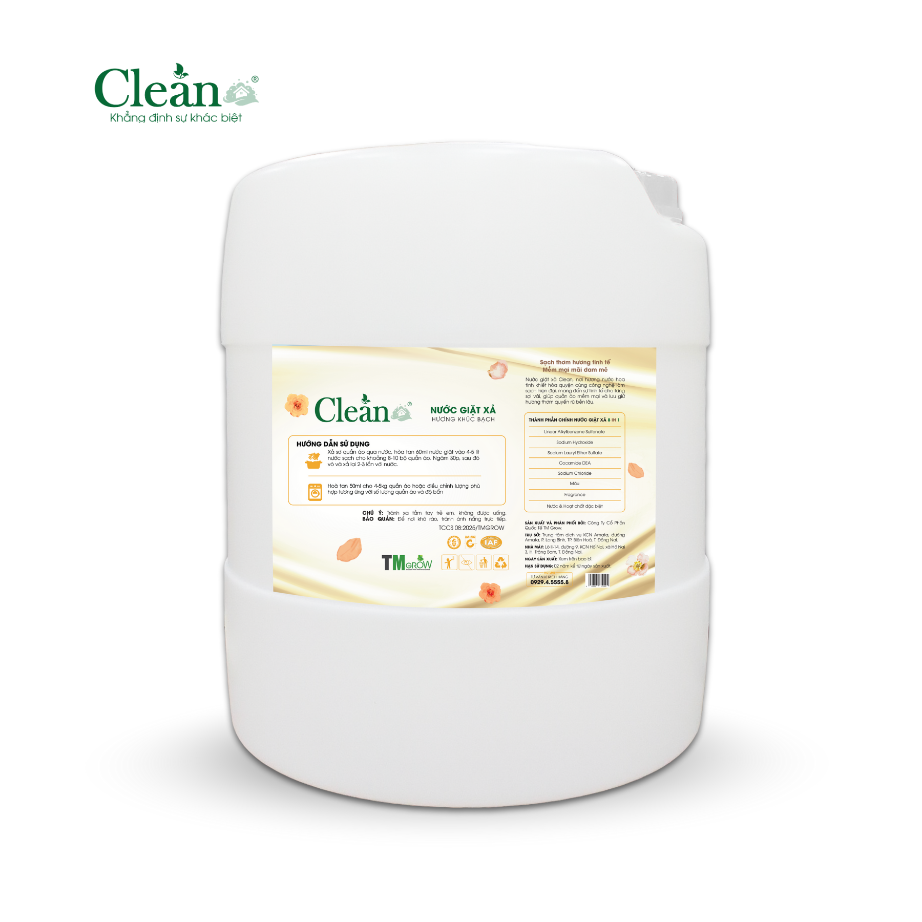 Nước giặt xả Hương khúc bạch - 20L